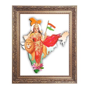 Bharat Mata Big Photo Frame - 18x22 Inches for Home & Office Decoration Bharat Mata Big Photo Frame - 18x22 Inches for Home & Office Decoration