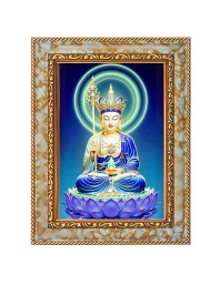 Buddhism Digital Print Photo 12.7x14.7 inches (I6088) - Vibrant Religious Wall Art for Home or Office Decor.