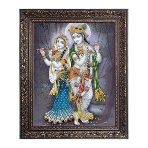 Sri Krishna with Sri Radha Big Photo Frame - 22x26 Inches for Home & Office Decoration Sri Krishna with Sri Radha Big Photo Frame - 22x26 Inches for Home & Office Decoration