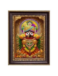 Lord Jagannath Digital Print Photo 14.7x16.7 inches (I6019) - Vibrant Religious Wall Art for Home or Office Decor.
