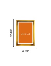 Lord Ram,Sita LordLakhsman,Lord Hanuman Golden Photo Frame - 16x20 Inches | Elegant Wooden Frame For Home, Office & Temple Decoration | Spiritual Wall & Table Decor And Gift Item (F9819)