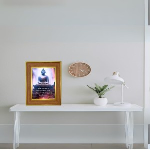 Buddha Photo Frame 10x14 Inches-Brown Wooden Frame For Home, Office & Temple Decoration And Gifting (F6315) Buddha Photo Frame 10x14 Inches-Brown Wooden Frame For Home, Office & Temple Decoration And Gifting (F6315)