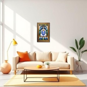 KhatuShyam Digital Golden Balck Color Photo Frame | Hindu Religious Wall Decor | 10x16 Inches - Inspirational Wall Art For Office, Home Decor - Ideal Spiritual Gift (F16681)