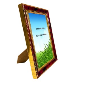 16 Sanskars Of Sanatan Dharma Photo Frame For Wall & Table | 7x9 Inch Golden Cherry Finish | Decorative 16 Sanskars Of Sanatan Dharma Photo Frame For Home, Office & Pooja Room (F11772)