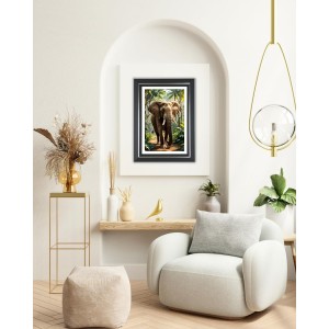Elephant Photo Wall & Table Frame | 10x14 Inch Black Designer | Perfect For Gifting & Home Decor (F9628) Elephant Photo Wall & Table Frame | 10x14 Inch Black Designer | Perfect For Gifting & Home Decor (F9628)