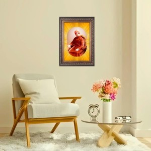 Swami Vivekananda Spiritual Guru Digital Photo In Designer Frame, Size 10x16 Inch | Hindu Religious Picture For Home Temple, Office & Gift | Wall Art & Pooja Decor (F10470) Swami Vivekananda Spiritual Guru Digital Photo In Designer Frame, Size 10x16 Inch | Hindu Religious Picture For Home Temple, Office & Gift | Wall Art & Pooja Decor (F10470)