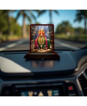 Car Desk/Table Top Arulmigu Annamalaiyar(Lord Shivaa) Wooden Photo Stand 3x4 Inches, Compact & Stylish Spiritual Display For Car, Home & Office (Pack Of 1) (F14315)
