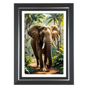 Elephant Photo Wall & Table Frame | 10x14 Inch Black Designer | Perfect For Gifting & Home Decor (F9628) Elephant Photo Wall & Table Frame | 10x14 Inch Black Designer | Perfect For Gifting & Home Decor (F9628)