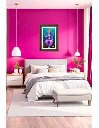 Lord Vishnu Big Photo Frame - 20x28 Inches For Home,Temple & Office Decoration (F10710)