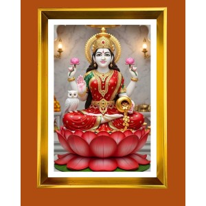 Mata Laxmi Golden Photo Frame - 10x14 Inches | Elegant Wooden Frame For Home, Office & Temple Decoration | Spiritual Wall & Table Decor And Gift Item (F9806) Mata Laxmi Golden Photo Frame - 10x14 Inches | Elegant Wooden Frame For Home, Office & Temple Decoration | Spiritual Wall & Table Decor And Gift Item (F9806)