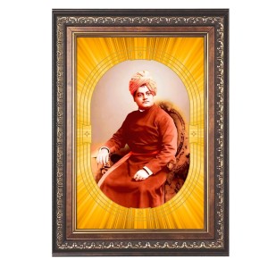Swami Vivekananda Spiritual Guru Digital Photo In Designer Frame, Size 10x16 Inch | Hindu Religious Picture For Home Temple, Office & Gift | Wall Art & Pooja Decor (F10470) Swami Vivekananda Spiritual Guru Digital Photo In Designer Frame, Size 10x16 Inch | Hindu Religious Picture For Home Temple, Office & Gift | Wall Art & Pooja Decor (F10470)