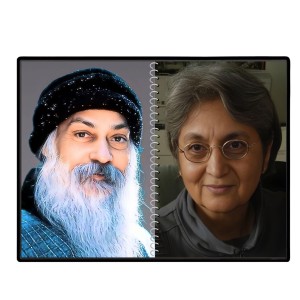 Acharya Rajneesh (Oshoo) &Maa Anand Sheela Laminated Photo - 7x9 Inches, Divine Blessings For Home & Office And Temple Decoration (F16331)