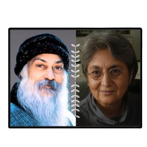Acharya Rajneesh (Oshoo) &Maa Anand Sheela Laminated Photo - 7x9 Inches, Divine Blessings For Home & Office And Temple Decoration (F16176)