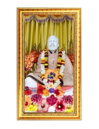 Sri Ramakrishna Digital Golden Color Photo Frame | Hindu Religious Wall Decor | 8x15 Inches - Inspirational Wall Art For Office, Home Decor - Ideal Spiritual Gift (F10313)