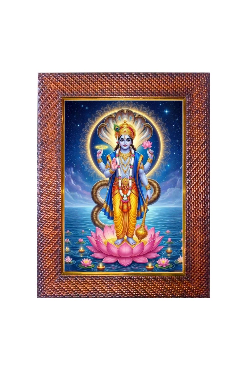 Lord Shiva Photo Frame 13X17 Inch Religious Wall & Table Decor Frame | Lord Shiva Spiritual Photo Frame For Home, Temple & Office | Decorative Hindu God & Goddess Frame (Pack Of 1) (F17971)