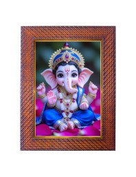 Lord Vishnu Photo Frame 13X17 Inch Religious Wall & Table Decor Frame | Lord Vishnu Spiritual Photo Frame For Home, Temple & Office | Decorative Hindu God & Goddess Frame (Pack Of 1) (F18018)