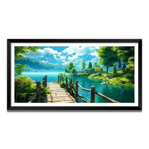 Nature Landscape Floating Frame Scenery Digital Print - (I5754) - 12x24 inch Modern Nature Wall Art for Living Room, Bedroom, Office, Hotels, Drawing Room Nature Landscape Floating Frame Scenery Digital Print - (I5754) - 12x24 inch Modern Nature Wall Art for Living Room, Bedroom, Office, Hotels, Drawing Room