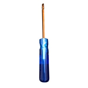 Flat Head Screwdriver with Blue Handle – Durable Steel Shaft, Precision Slotted magnetic & hardened Screw Driver for Home, DIY & Professional Use