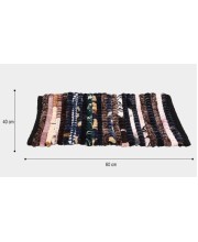 HiTech Sales Polyester Soft Door Mat Rugs Non Slip Mats for Bathroom, Bedroom, Kitchen, Door Mat, Floor Mat & Entrance Absorbent Polyester Cotton Door Mat Rectangular Shape, Brown (16 X 23 inch)