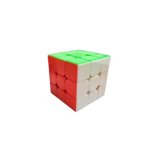 Hitech Sales 3x3 Speedcube | Stickerless Cube for Kids & Adults | Magic Speedy Stress Buster Brainstorming Puzzle - Multicolor Design
