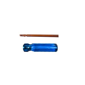 Flat Head Screwdriver with Blue Handle – Durable Steel Shaft, Precision Slotted magnetic & hardened Screw Driver for Home, DIY & Professional Use