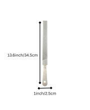 Stainless Steel Flat Hand File | Metal Filing Tool for Wood, Iron & Plastic | Durable Manual File Tool