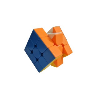 Hitech Sales 3x3 Speedcube | Stickerless Cube for Kids & Adults | Magic Speedy Stress Buster Brainstorming Puzzle - Multicolor Design