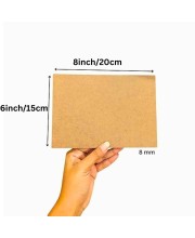 8mm MDF Boards for DIY Arts & Crafts (Pack of 10) | Premium Wood MDF Sheets for Painting, Resin Art, Fluid Art, Decoupage, Mandala Art, Pyrography & Lamination | Smooth Surface Craft Boards. (6x8inch) (6x8)
