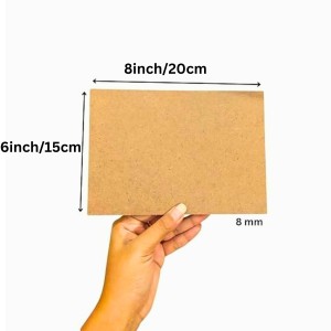 8mm MDF Boards for DIY Arts & Crafts (Pack of 10) | Premium Wood MDF Sheets for Painting, Resin Art, Fluid Art, Decoupage, Mandala Art, Pyrography & Lamination | Smooth Surface Craft Boards. (6x8inch) (6x8)