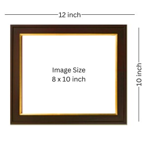 Hitech Sales |Traditional Indian Wedding Photo Frame with Divine Deities - Elegant Wooden Frame - Framed Wall Art for Home Decoration And Gifting Size: 10x12 inch.