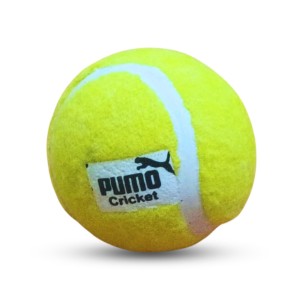 Hitech Sales - Pumo Cricket Tennis Ball | Lightweight Yellow Tennis Ball for Cricket Practice & Play | Durable and High Bounce Ball for Indoor & Outdoor Use (Medium, 1, Count)
