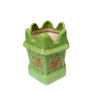 Tulsi Planter Garden Decorative Pot Ghamla for Home Outdoor Indoor Balcony Terrace Decoration. (Green)