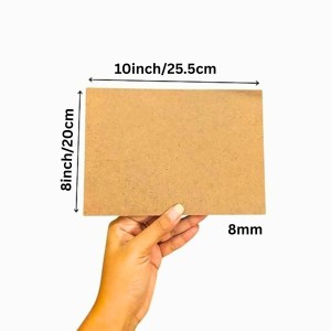8mm MDF Boards for DIY Arts & Crafts (Pack of 4) | Premium Wood MDF Sheets for Painting, Resin Art, Fluid Art, Pyrography & Lamination | Smooth Surface Craft Boards. (8x10inch) (8x10)