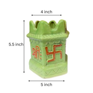 Tulsi Planter Garden Decorative Pot Ghamla for Home Outdoor Indoor Balcony Terrace Decoration. (Green)