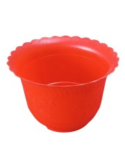 HiTechMart Medium Flower Pots (6''H x 9''W) – Stylish Planters with Drainage for Indoor & Outdoor Plants, Succulents, and Herbs (3)