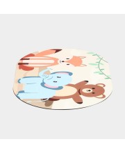 Home Beautiful Anti-Skid Beige Polyester Bath Mat
