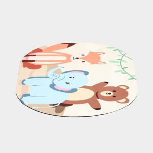 Home Beautiful Anti-Skid Beige Polyester Bath Mat