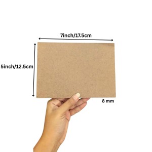 8mm MDF Boards for DIY Arts & Crafts (Pack of 10) | Premium Wood MDF Sheets for Painting, Resin Art, Fluid Art, Decoupage, Mandala Art, Pyrography & Lamination | Smooth Surface Craft Boards. (5x7)