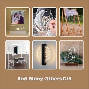 HiTechMart Acrylic Sheet 3mm Clear – Transparent Acrylic Glass Sheet for Painting, Art & Craft, DIY Projects, Signage, Office, Wedding Decorations, Photo Frames, School Use (4x6 inch - Pack of 1)