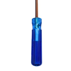 Flat Head Screwdriver with Blue Handle – Durable Steel Shaft, Precision Slotted magnetic & hardened Screw Driver for Home, DIY & Professional Use