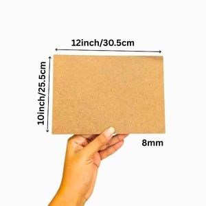 8mm MDF Boards for DIY Arts & Crafts (Pack of 4) | Premium Wood MDF Sheets for Painting, Resin Art, Fluid Art, Decoupage, Mandala Art, Pyrography & Lamination | Smooth Surface Craft Boards. (10x12 inch)