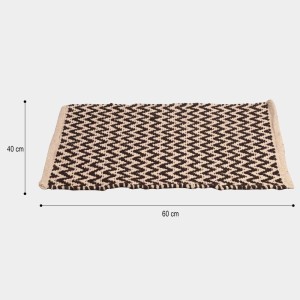 Home Beautiful Anti-Skid Beige Polyester Cotton Door Mat