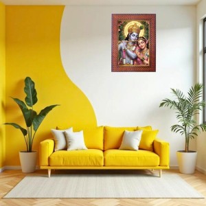 Lord Ganesha Photo Frame 13X17 Inch Religious Wall & Table Decor Frame | Lord Ganesha Spiritual Photo Frame For Home, Temple & Office | Decorative Hindu God & Goddess Frame (Pack Of 1) (F18072)