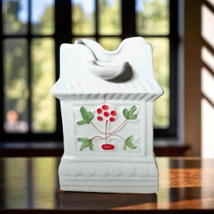 Ceramic Tulsi Pot for Home | Handmade, Vastu-Friendly, Tulsi Planter for Puja Mandir & Balcony