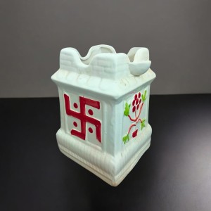 Ceramic Tulsi Pot for Home | Handmade, Vastu-Friendly, Tulsi Planter for Puja Mandir & Balcony