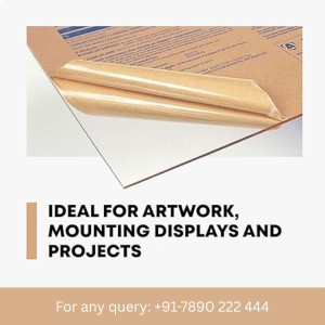 HiTechMart Acrylic Sheet 3mm Clear – Transparent Acrylic Glass Sheet for Painting, Art & Craft, DIY Projects, Signage, Office, Wedding Decorations, Photo Frames, School Use (4x6 inch - Pack of 1)