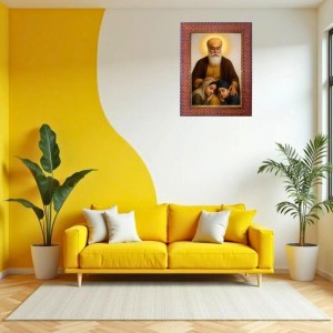Swami Ramkrishna Paramhans Photo Frame 19X23 Inch Religious Wall & Table Decor Frame | Swami Ramkrishna Paramhans Spiritual Photo Frame For Home, Temple & Office (F18259X19X23)
