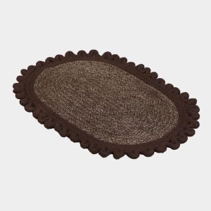 Home Beautiful Brown Polyester Door Mat