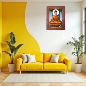 Lord SuryaDev Photo Frame 13X17 Inch Religious Wall & Table Decor Frame | Lord SuryaDev Spiritual Photo Frame For Home, Temple & Office | Decorative Hindu God & Goddess Frame (Pack Of 1) (F18204)