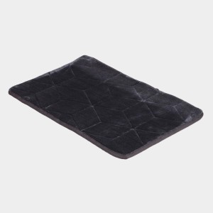 Home Beautiful Grey Polyester Bath Mat